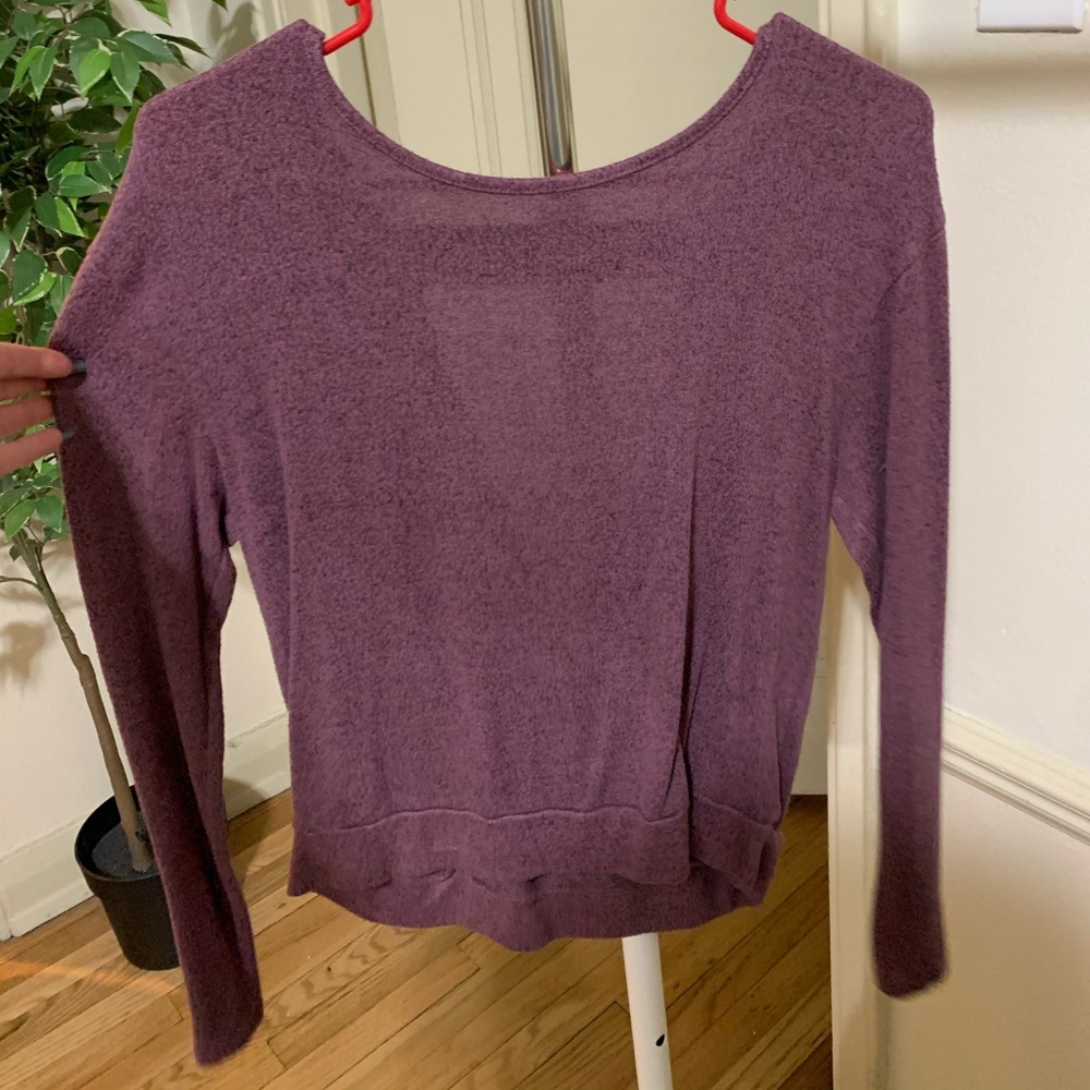 Open back sweater